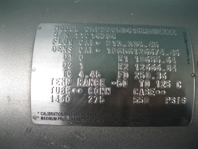 USED Micro Motion CMF200 M341NABUEZZZ