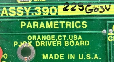 NEW PARAMETRICS 390225G03V PJGX DRIVER BOARD