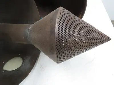 Thoreson McCosh Vacuum Loader Receiver Hopper Cone Bottom 10"x 32"