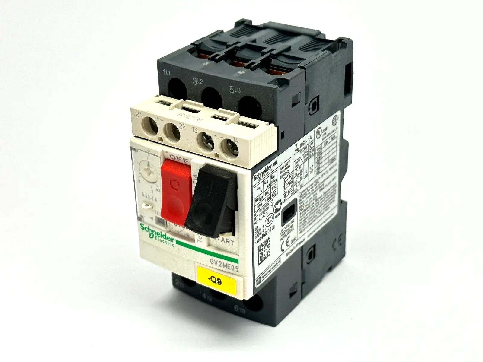 GV2ME05 | Schneider Electric  Motor Circuit Breaker 0.63-1A 3P - Used