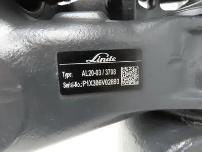 Linde AL20-03/3708 Forklift Rear Axle Dual Hydraulic Steering Assembly Off E20C