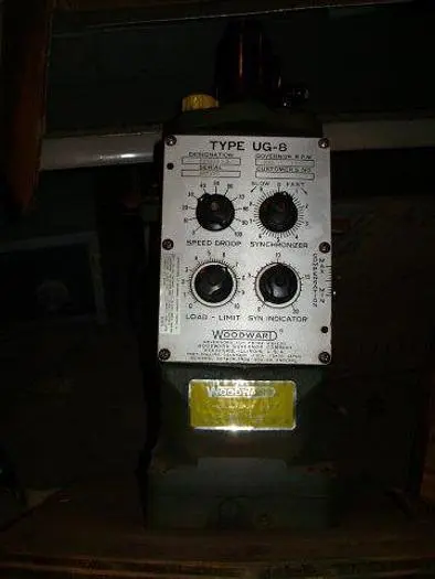 Woodward Governor Type UG-8; Dial Configuration