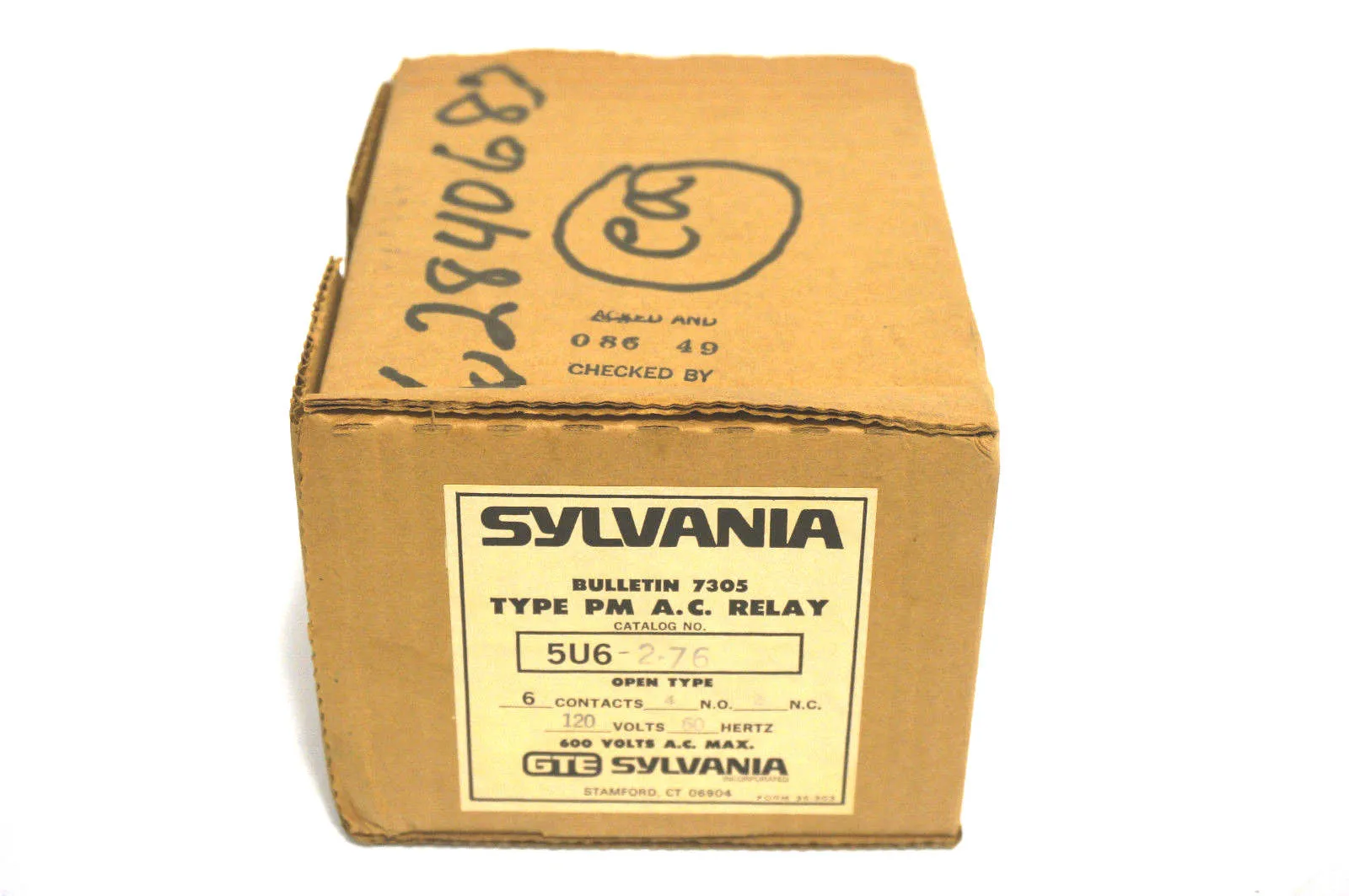 NEW SYLVANIA 5U6-2-76 RELAY MODULE 7305 TYPE PM 5U6276