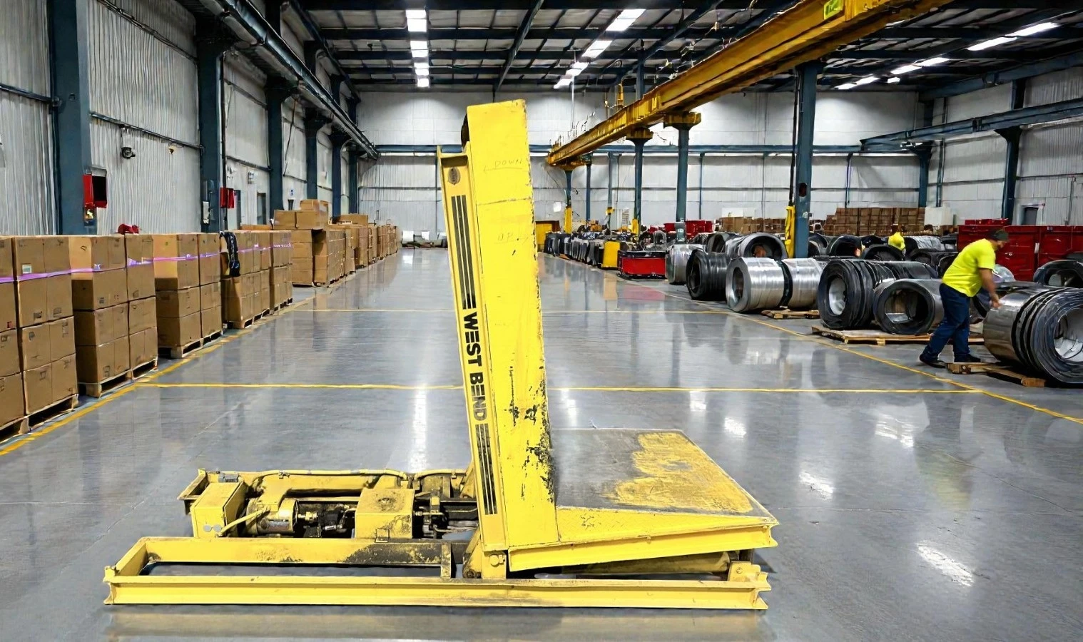 6,000 lbs. x 40" Wide West Bend Platform Tipper
