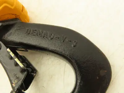 Demag 1/2 Ton 1000Lb Hoist Lower Hook Load Block Single Chain V-3 Swivel Hook