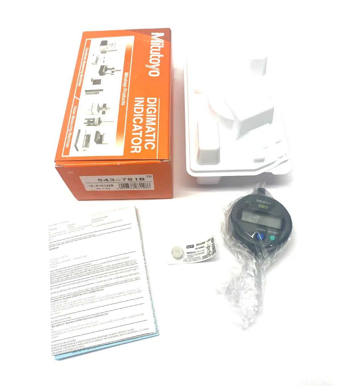 NEW MITUTOYO ABSOLUTE DIGIMATIC INDICATOR ID-S1012XB 12.7MM RANGE