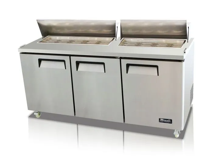 Migali C-SP72-18-HC 72″ – 18 Pans, Sandwich Prep Table