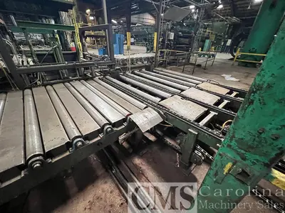USED GLOBE PLAYWOOD LAYUP LINE AND GLOBE PRESS
