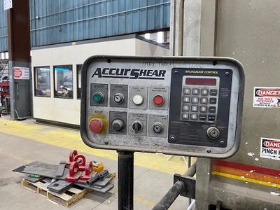 Used 2001 ACCURSHEAR 875012 Power Squaring Shears (Inch) New Jersey US | National Machinery Exchange #1498295