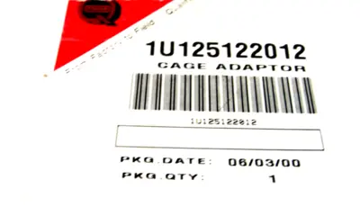 NEW FISHER 1U125122012 CAGE ADAPTOR