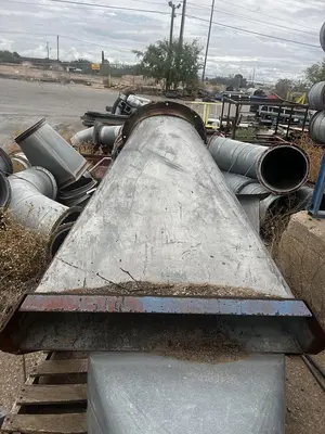 Air conveying scrap system with 100's of feet of piping