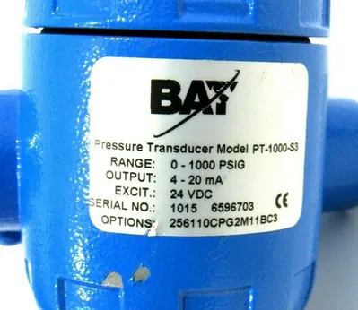 NEW BAY PT-1000-S3 PRESSURE TRANSDUCER PT1000S3