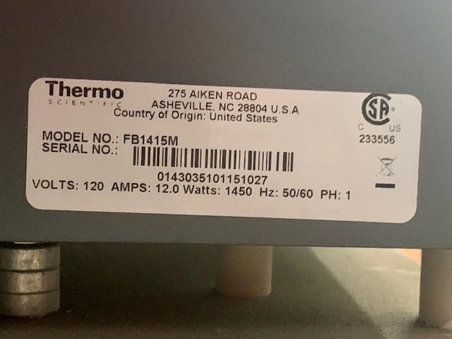 Used Thermo Scientific FB1415M Miscellaneous Laboratory Equipment Minnesota US | Peak Machinery, Inc. #285804