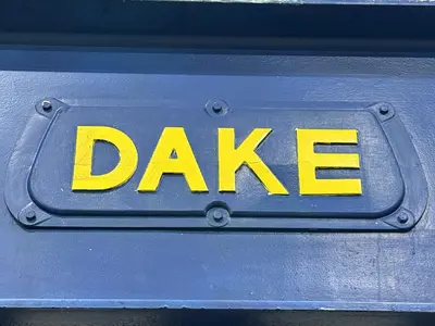 75 TON DAKE MODEL #18-558 HYDRAULIC 4-POST PRESS,  23" STROKE: YOBRO #24094
