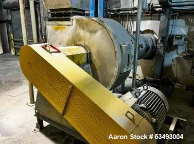 Pre-Owned Barr Rosin Fluid Bed Dryer – Natural Gas Heater, 744 lb/hr Evaporation