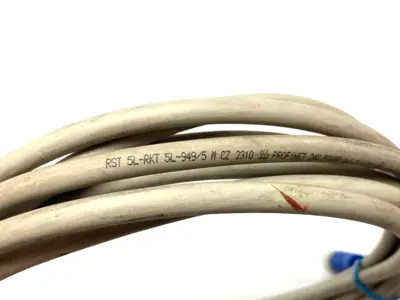 USED LUMBERG PROFINET DOUBLE ENDED CABLE ASSEMBLY 5M LENGTH