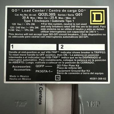 NEW Square D QO2L30S