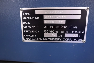 Used MATSUURA ES-450HZ Horizontal Machining Centers Minnesota US | Machinesused.com #1486270