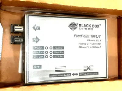 NEW BLACK BOX LMC212A-MM-R3 ETHERNET MEDIA CONVERTER LMC212AMMR3