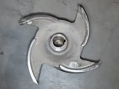 Impeller Pump, Goulds 3175M 6x8-18 Impeller, 2/4 Vane, 316 SS