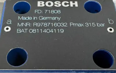 NEW BOSCH R978716032 HYDRAULIC DIRECTIONAL CONTROL VALVE BAT 0811404119