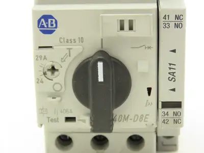 Allen Bradley 140M-D8E-C29 Manual Circuit Breaker Motor Protection 24-29A 3 Pole