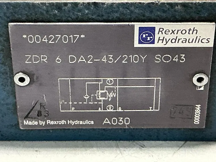 Used REXROTH ZDR6DA2-43/210Y SO43 Valves/Fittings Michigan US | Ideal Machinery #689472