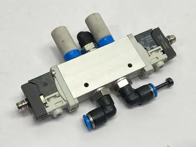 VUVG-L14-P53E-T-G18-1P3 | Festo  Solenoid Valve 5/3 Exhausted 566502 - Used