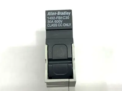 USED ALLEN-BRADLEY SER. B FUSE HOLDER 1 POLE 600V 30A LOT OF 2