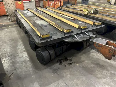 200,000 LBS x 144" x 78" HEAVY DUTY ROLLING TRANSFER CART: YOBRO #23996