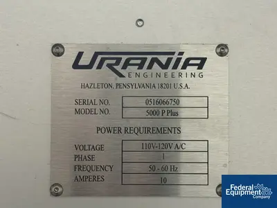 USED Urania Engineering Urania Bag Sealer, Model 5000 P Plus
