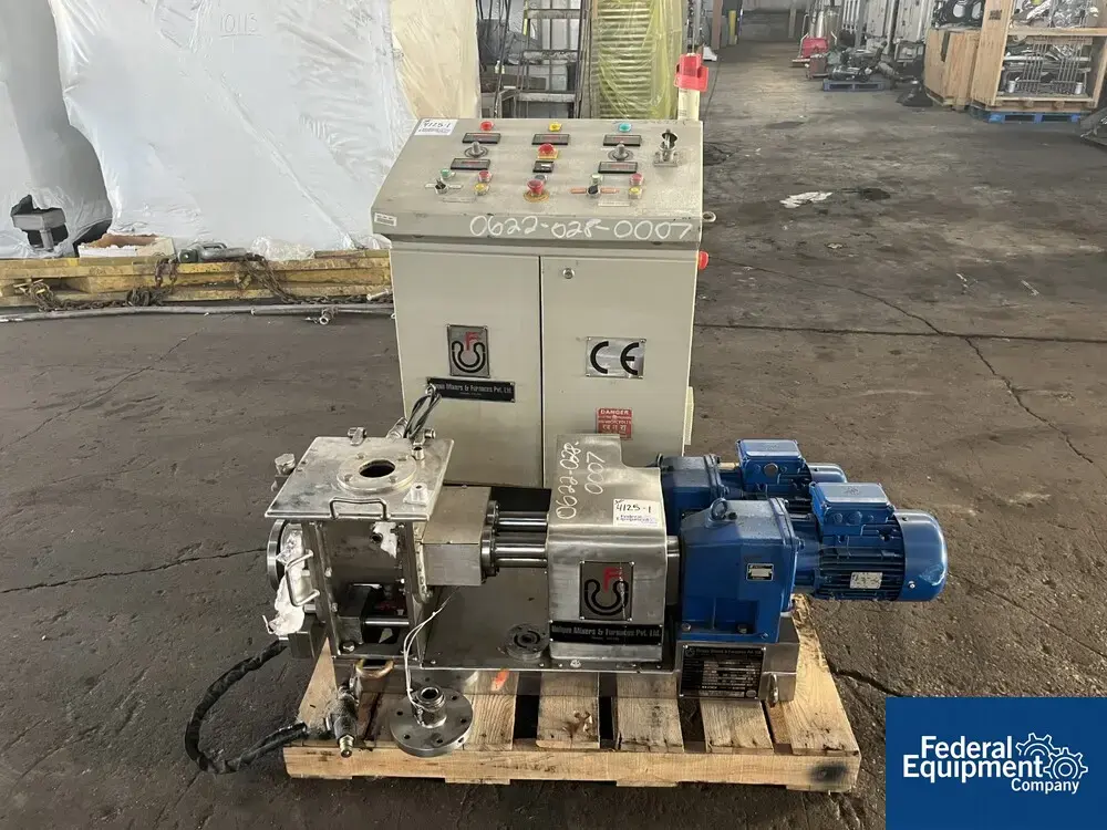 USED Unique Mixers & Furnaces 0.80 Gal Unique Mixers & Furnaces PVT Mixtruder, 316 S/S