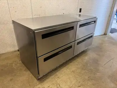 Used Delfield Used Delfield UCD4064N 4 - drawer Undercounter/Worktop Refrigerator 115V - 2 Worktop Refrigerators Illinois US | Falcon Restaurant Supply #1373795