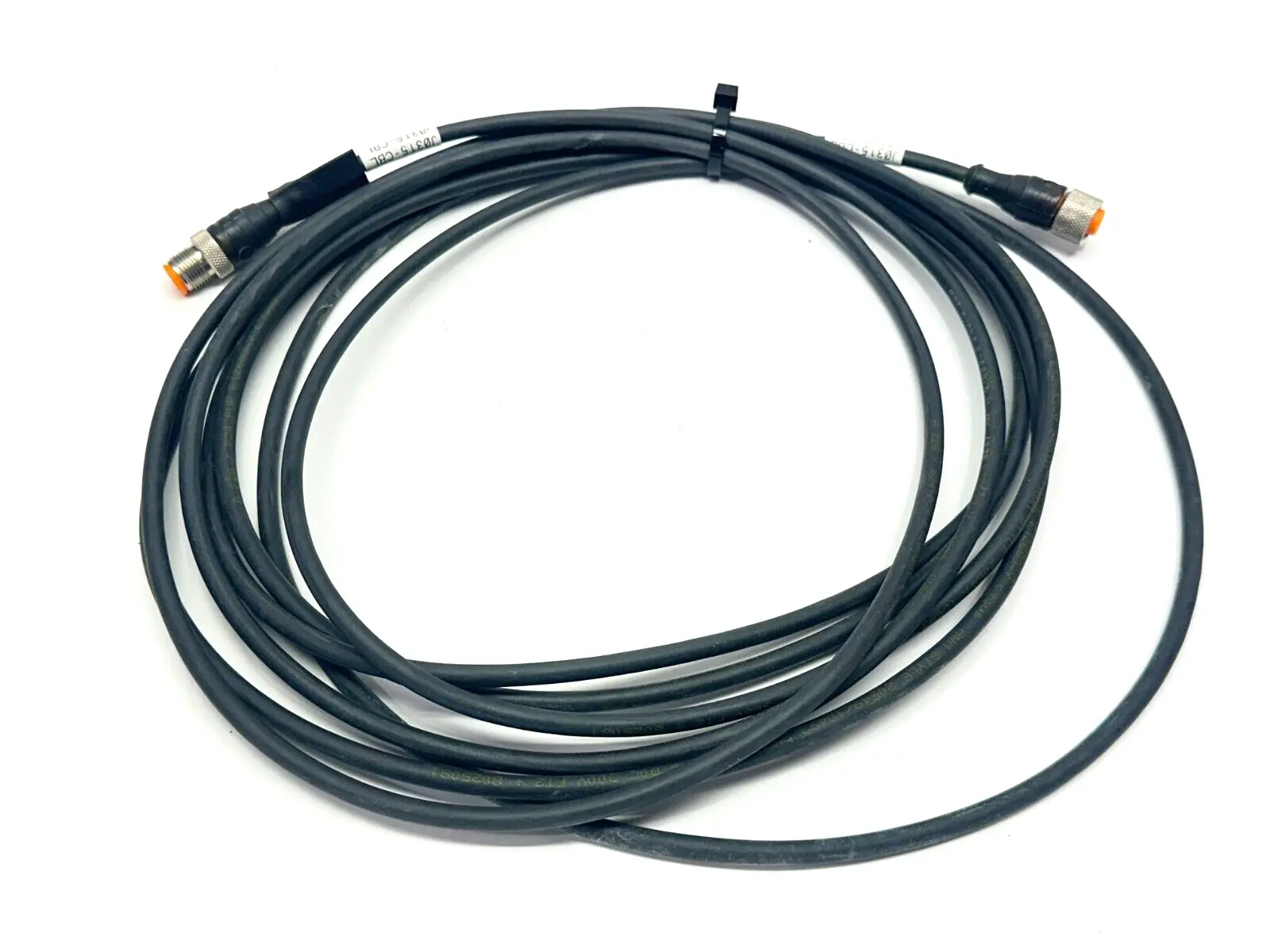 USED LUMBERG AUTOMATION DOUBLE-ENDED CONNECTION CORDSET M12 5M