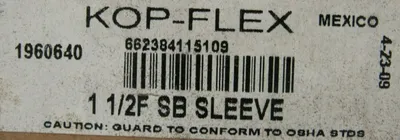 NEW KOP-FLEX 1960640 SLEEVE 1-1/2F SB