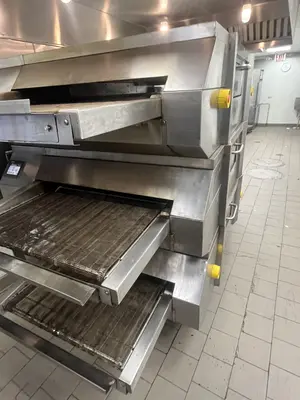 2019 Picard Hot Rocks HR-70-33 , 3 Deck Gas Pizza Conveyor Pizza Oven