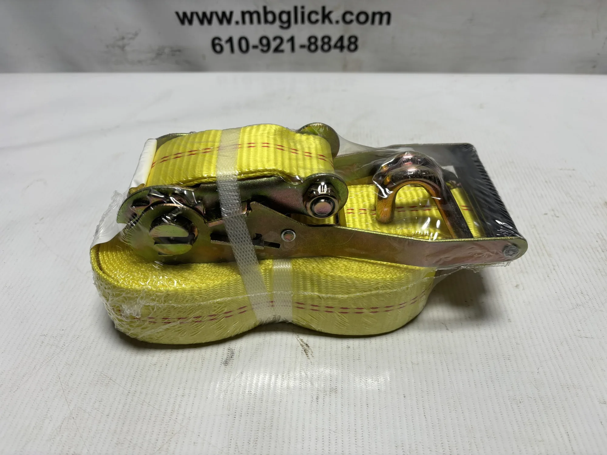 Ratchet Strap Tie Down J Hook 2” x 27’ long 10000 lb breaking strength