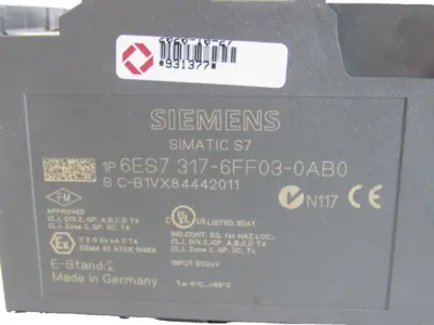 REBURBISHED SIEMENS 6ES7 317-6FF03-0AB0 CENTRAL PROCESSING UNIT 6ES73176FF030AB0