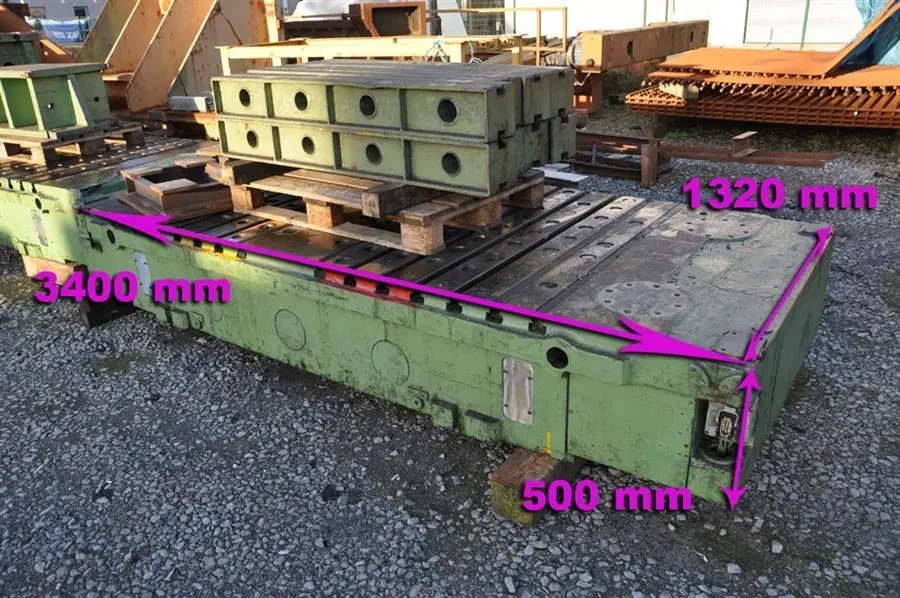 T-slot Table 3400 x 1320 x 500 mm