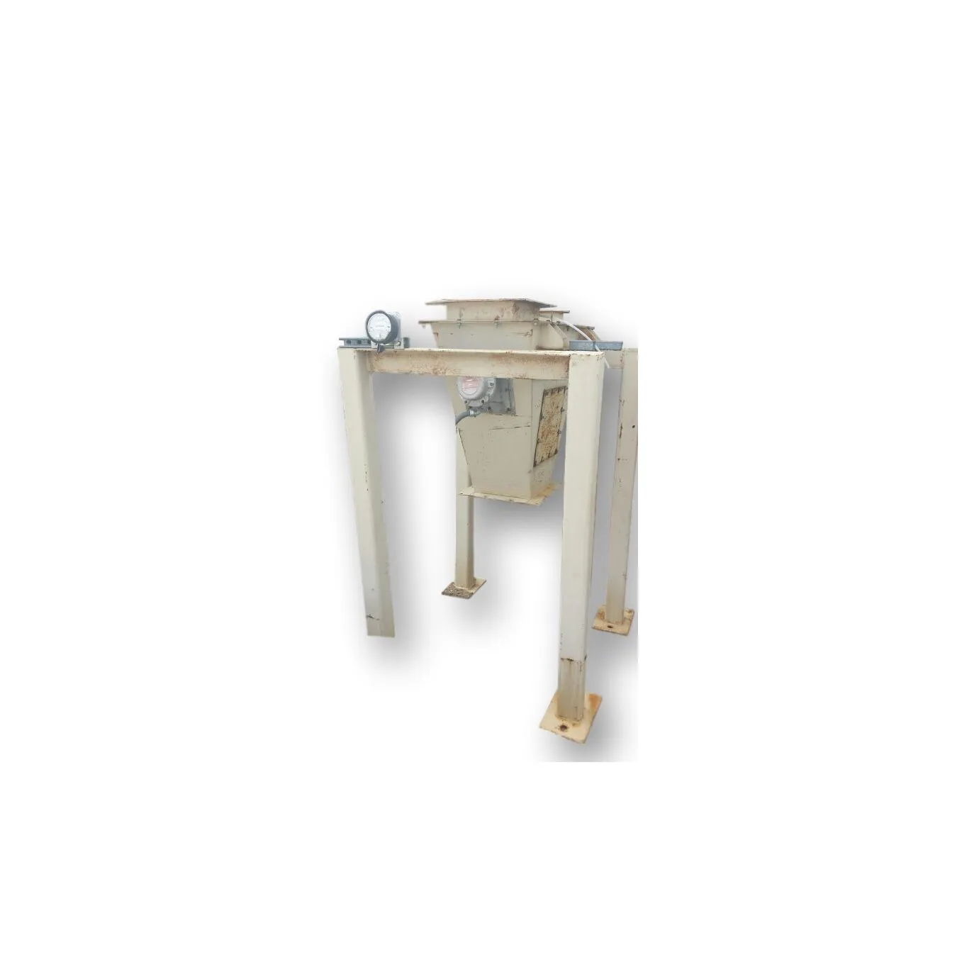 USED ROTARY VALVE HOPPER W / BLOW-THRU ADAPTER