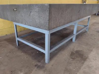 8' X 4' X 10" CHALLENGE PRECISION LAYOUT INSPECTION GRANITE TABLE: STOCK #23800