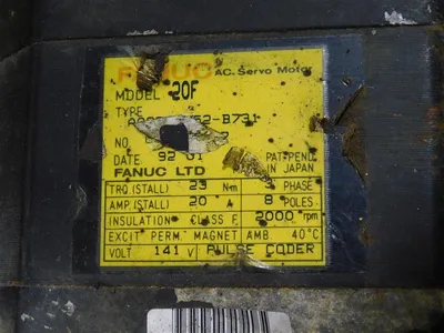 Lot of 11 Fanuc AC Servo Motors Missing Labels Damaged Connectors