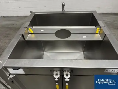 USED Sartorius 650 Liter Satorius Palletank for Mixing Jacketed
