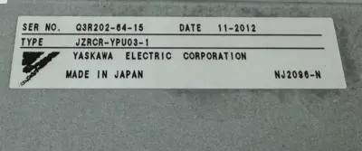 USED YASKAWA YASKAWA JZRCR-YPU03-1