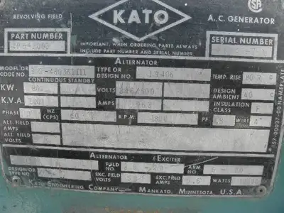 USED KATO 800 KW