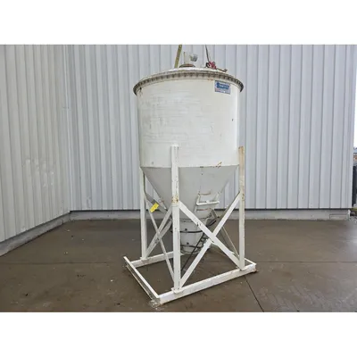 Used 100 Cubic Foot Pneumatic Conveying Receiver Bin w/ Hopper