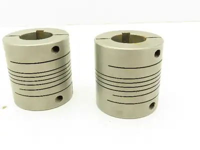 Heli-Cal HCR-225-32-24 Helical Flexible Shaft Coupling 1/4 X 7/16" Bore Lot of 2