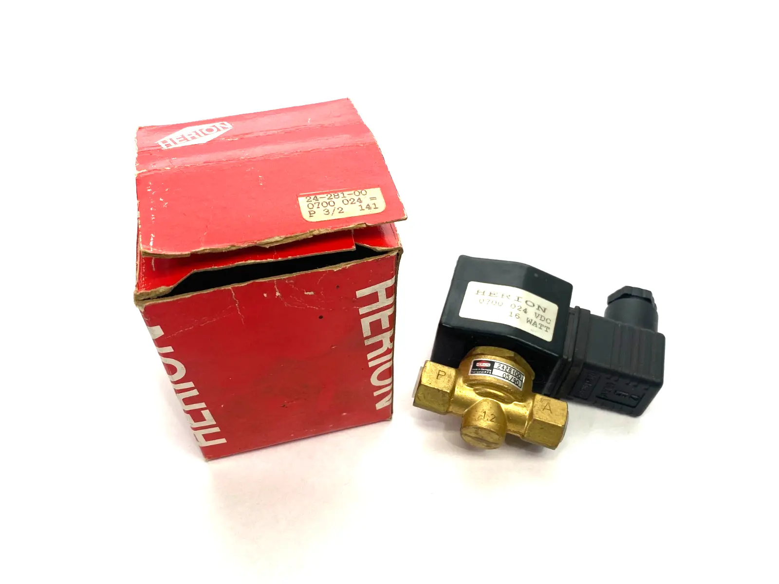 USED HERION SOLENOID VALVE 3/2 24VDC 0700