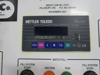 Smoot SS Scaling Hopper w/ Load Cells, Readout, and Control Panel