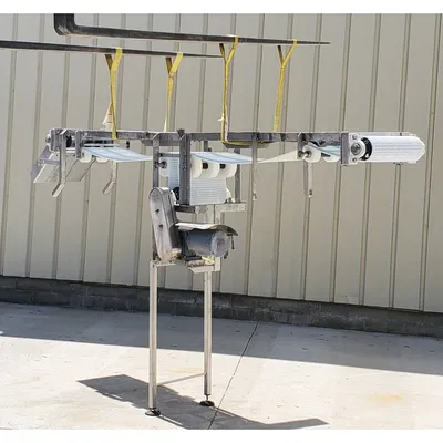 Used 16' W x 10' Long Stainless Steel Sanitary Plastic Link Belt Conveyor